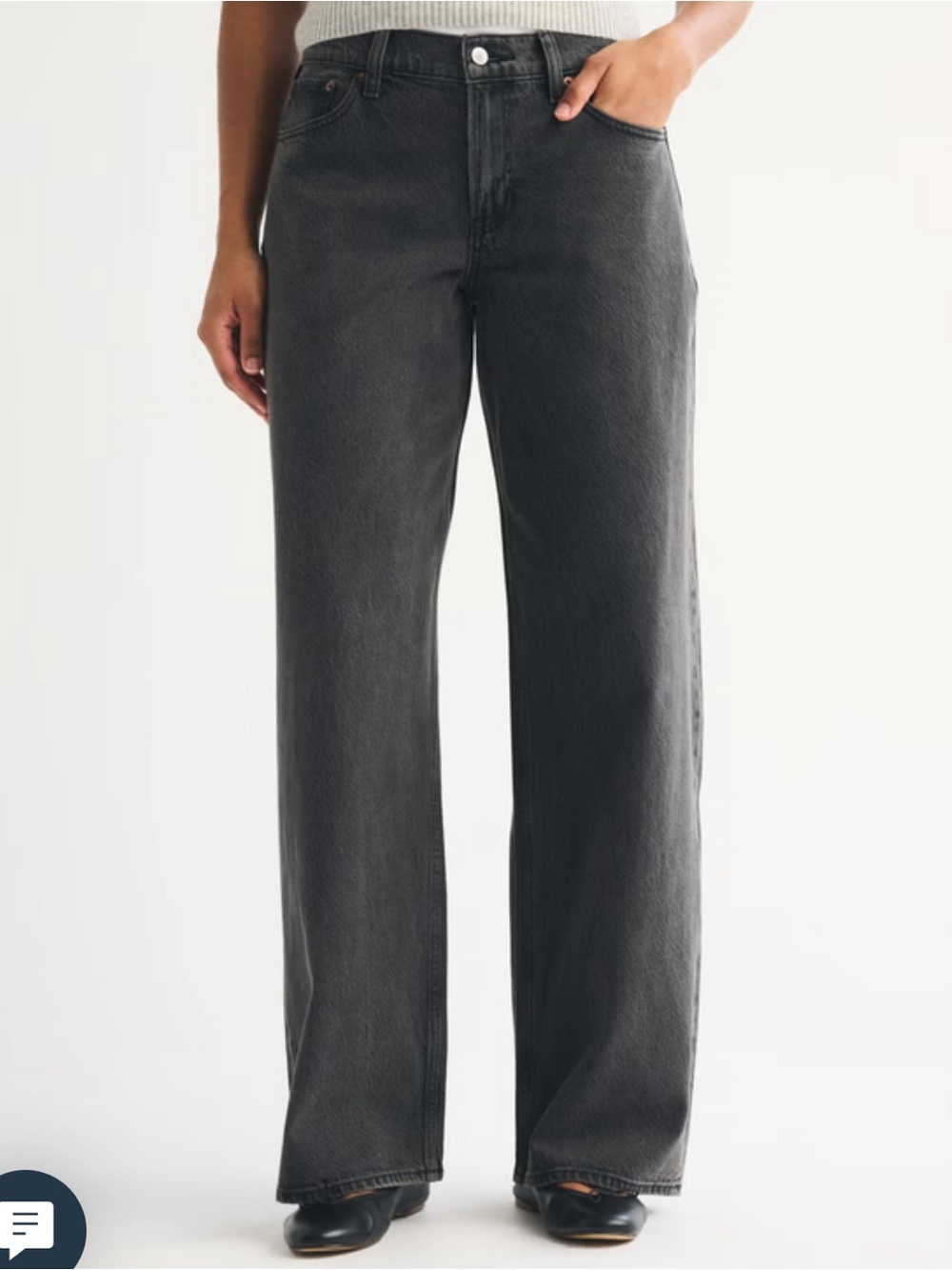 NWT Curve-Love Ultra Loose Low Rise Jean - Abercrombie & Fitch - Size 37/US24